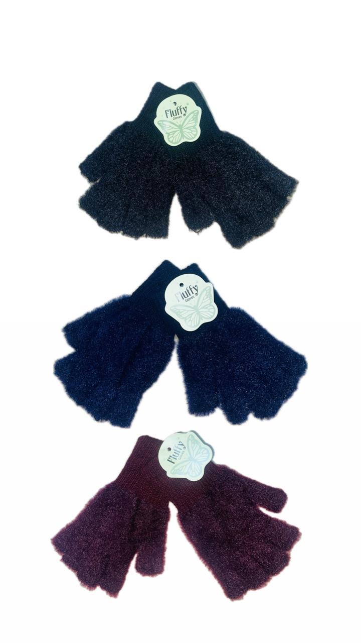 Wool Fingerless Gloves, Pack Of 3