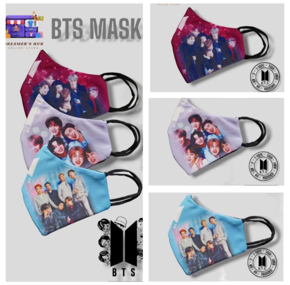 Girl's BTS Face Mask- Pack Of 6