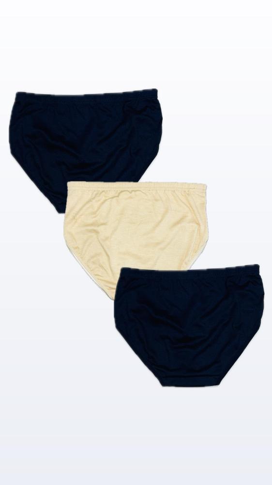 Cotton Plain Comfortable And Breathable Brief -Pack of 3