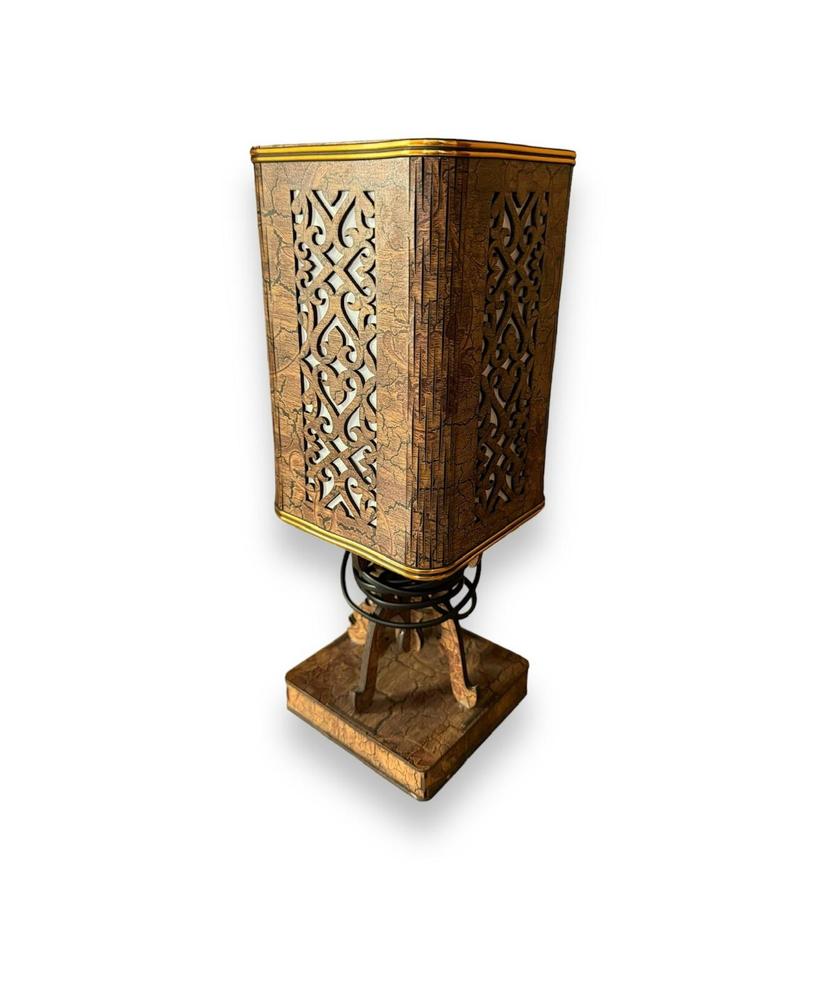 Wooden Crafted Table Lamp 