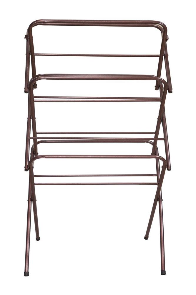 Foldable Iron Laundry Stand 64" Rust Proof K-Shape