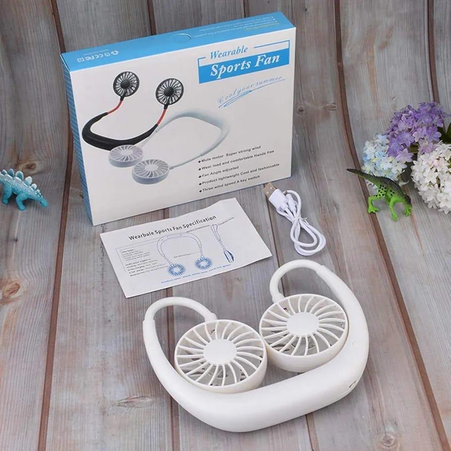Adjustable Neck Fan with Three-Speed Settings - 1 Pc Hands-Free Cooling Solution
