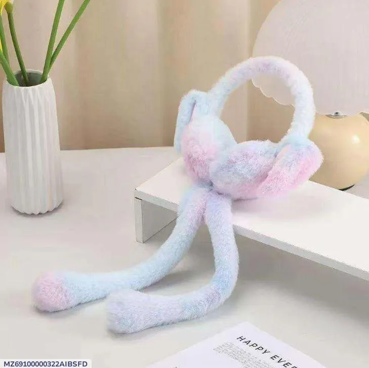 Premium Plush Bunny Earmuffs for Kids Ages 3+