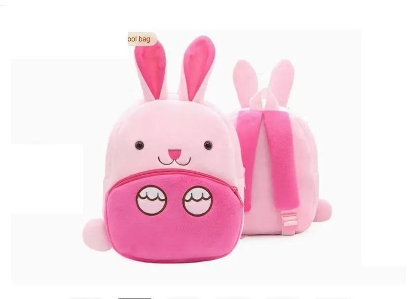 Zoo Series Cute Plush Animal Cartoon Mini Travel Bag Backpack Toddler Baby Girl Boy School Bag for Kids