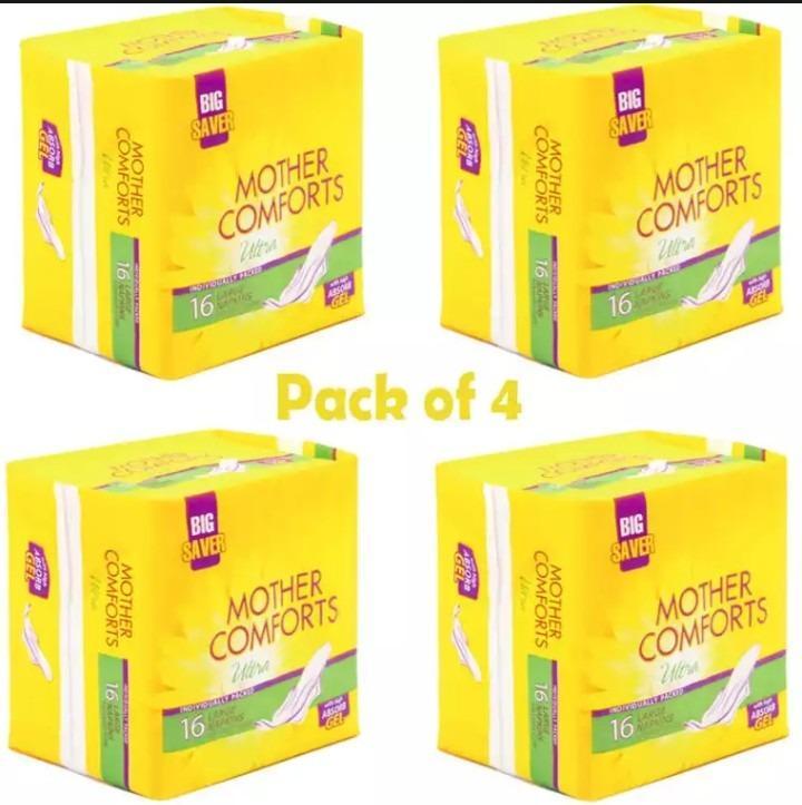 Breathable Sanitary Pads, Pack Of 4