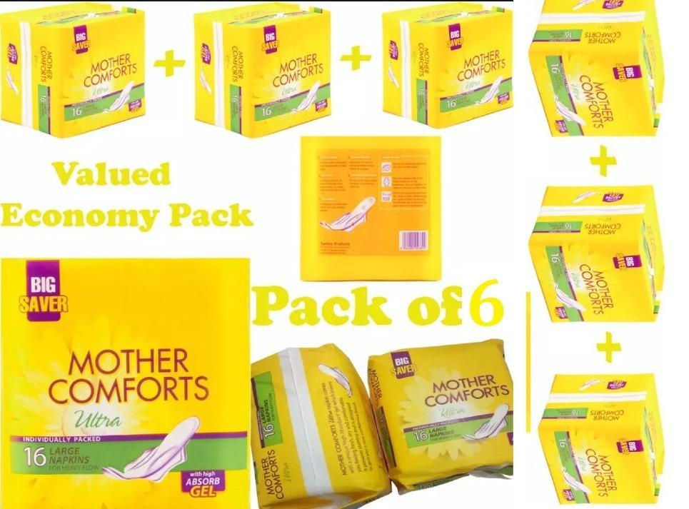 Breathable Sanitary Pads, Pack Of 6