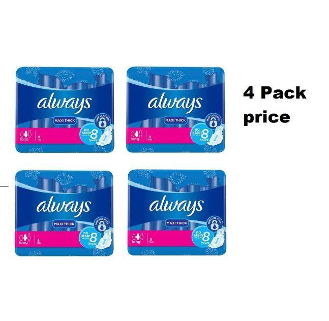 Breathable Sanitary Pads, Pack Of 4