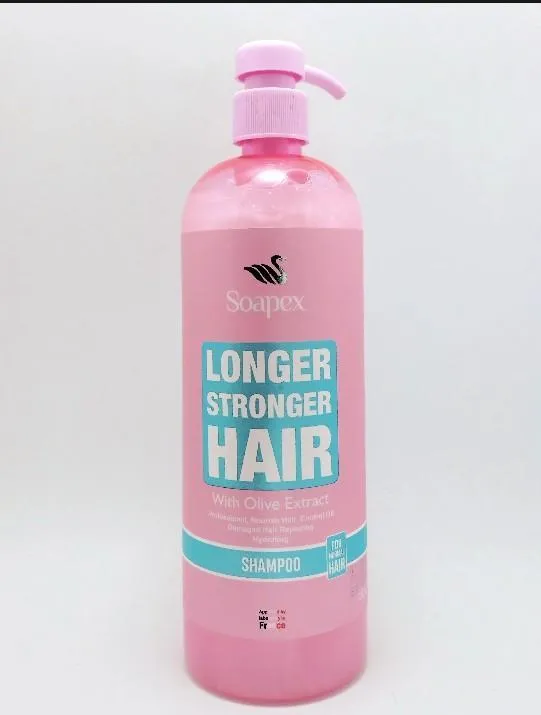 Soapex Longer Stronger Hair Shampoo – With Vitamin E & Pro-Vitamin B5 | Nourishes, Repairs & Hydrates for Healthy, Fuller Hair – 800g
