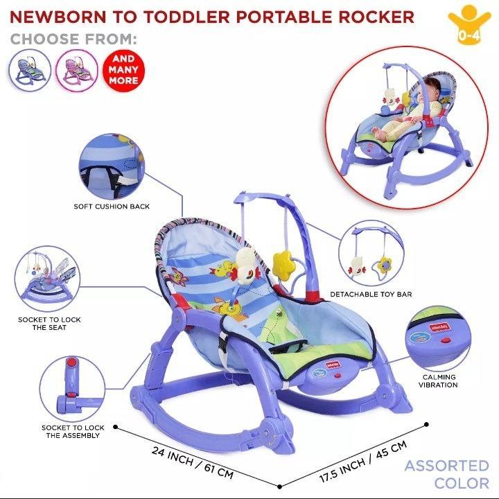 3 in 1 Portable Infant Bouncer Seat & Rocker For Baby