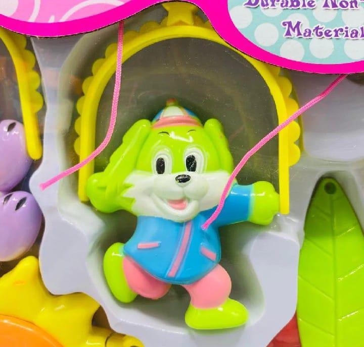 Multicolor Musical Crib for Baby - Durable Non-Toxic Plastic - 1 Pc