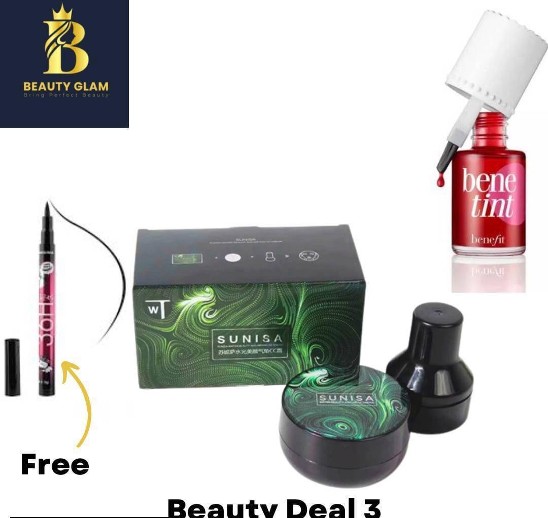 3 in 1 Skincare Bundle - 3 Pcs Essential Makeup Set