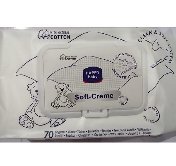 Soft Cream Baby Wet Wipes - Pack Of 10