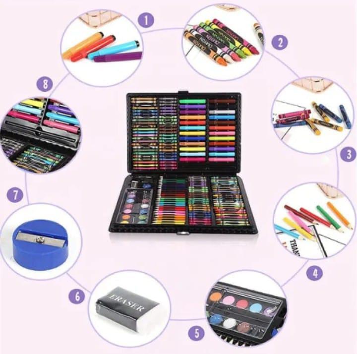 50-Piece Multicolor Alcohol Marker Set for Artists and CalligraphersKid's Coloring Kit - Pack Of 150