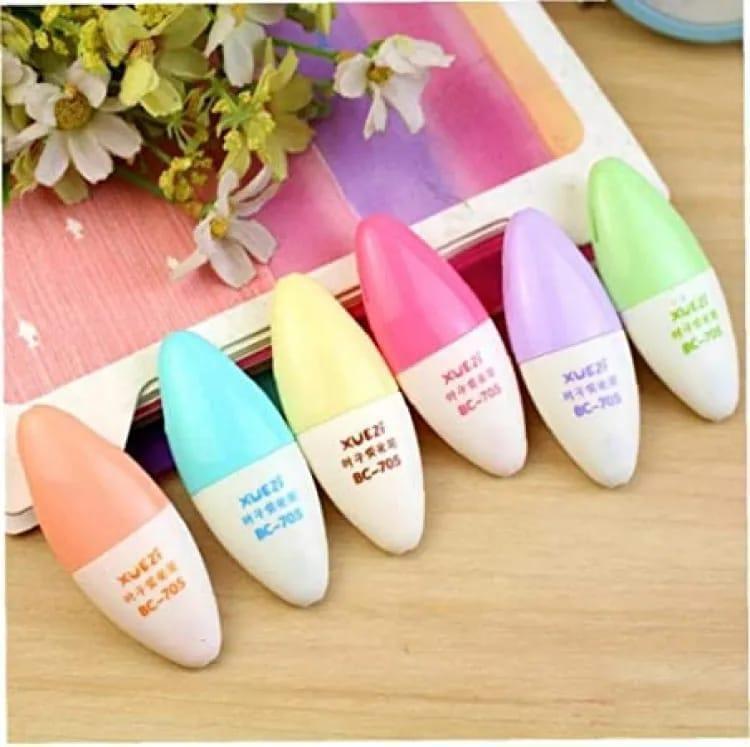 6 Pcs Highlighter Pen Set