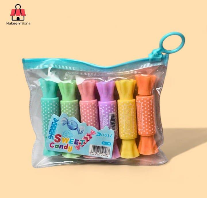 6 Pcs Highlighter Pen Set