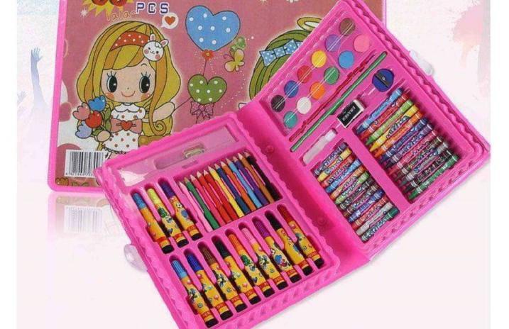 86 Pcs Durable Multipurpose Coloring Kit - Complete Art Supplies