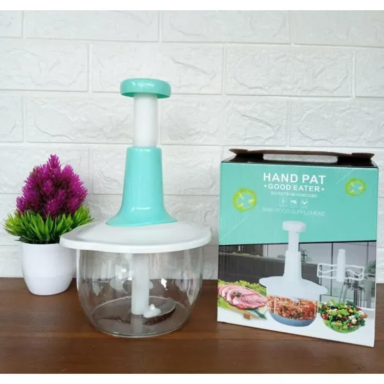 2L Manual Food Chopper Gray ABS