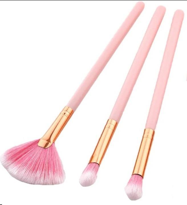  Makeup Brush Set, Pack Of 3