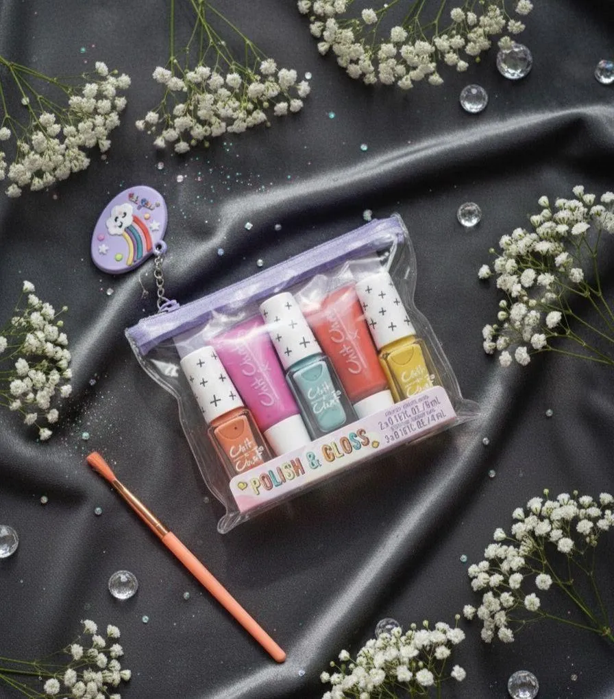 Polish & Gloss – Nail Varnish And Lip Gloss Gift Set