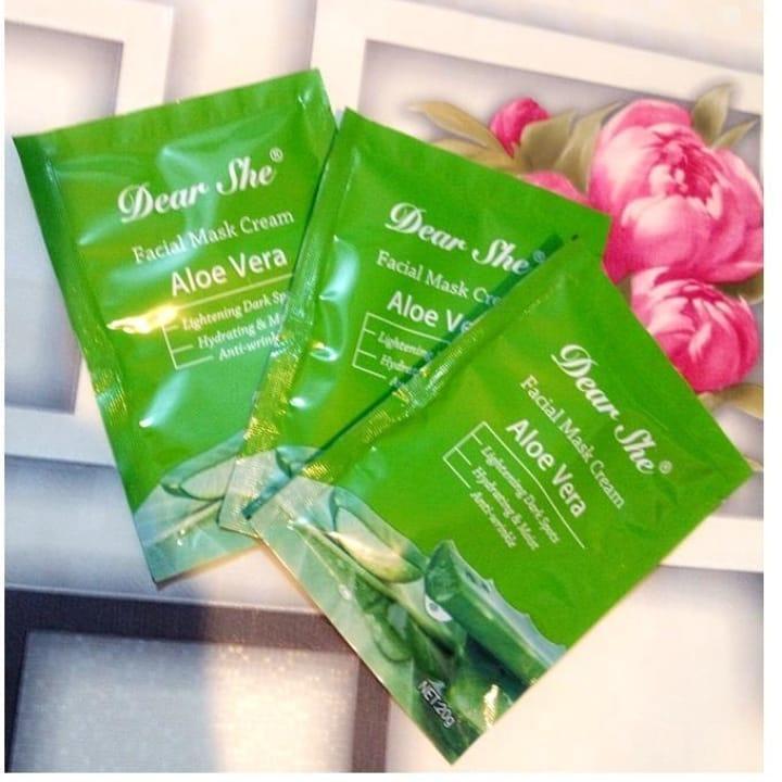 Aloe Vera Moisturizing Face Mask, Pack of 5