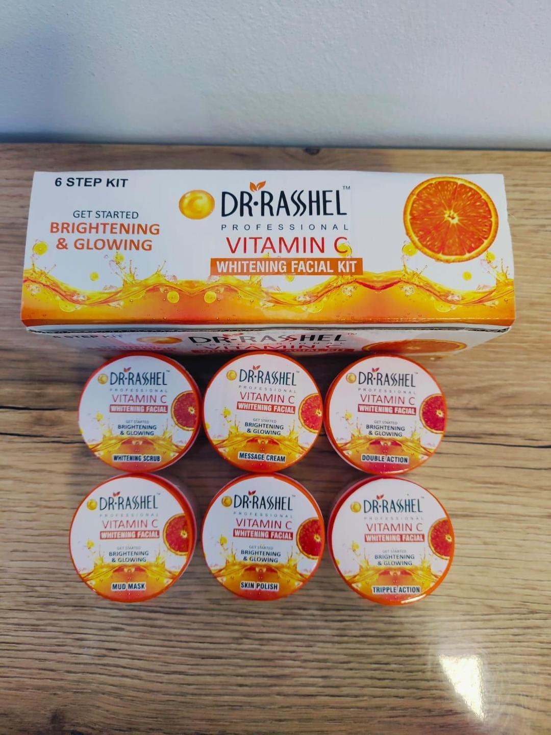 Whitening Facial Kit - 6 Pcs Smooth Cream Set | Exfoliating, Brightening & Hydrating