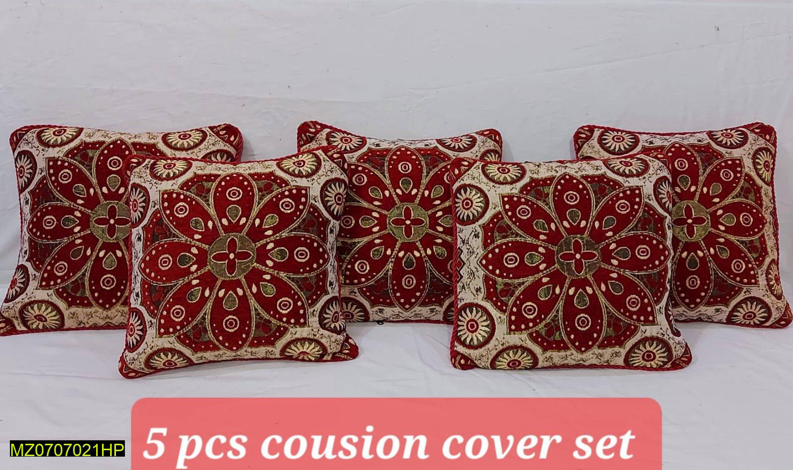 5pcs Cushion Cover Set + 5pcs Cushion Filling Set