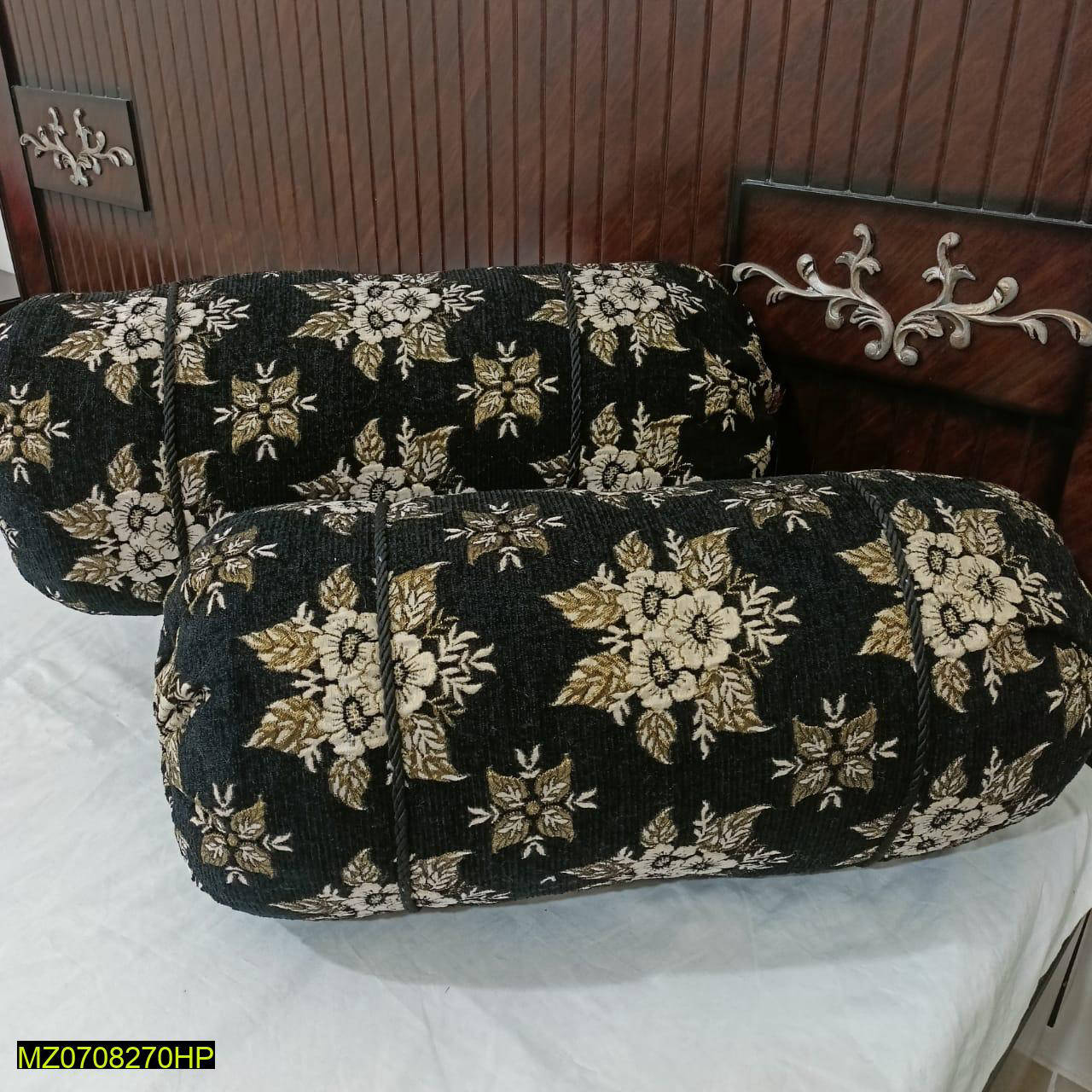 Pack Of 2 Velvet Jacquard Pillow Covers