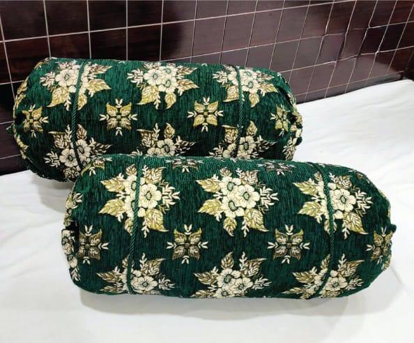 Pack Of 2 Velvet Jacquard Pillow Covers