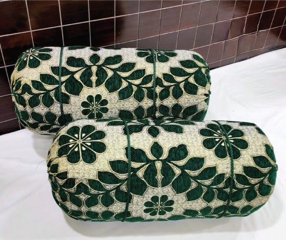 Pack Of 2 Velvet Jacquard Pillow Covers