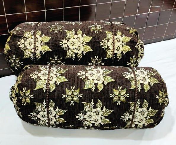 Pack Of 2 Velvet Jacquard Pillow Covers