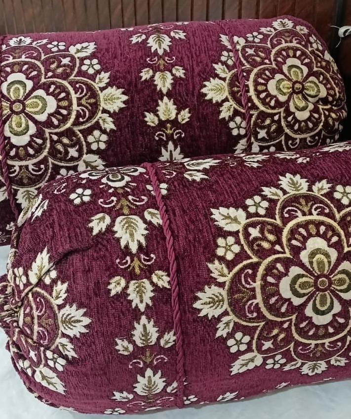 Pack Of 2 Velvet Jacquard Pillow Covers