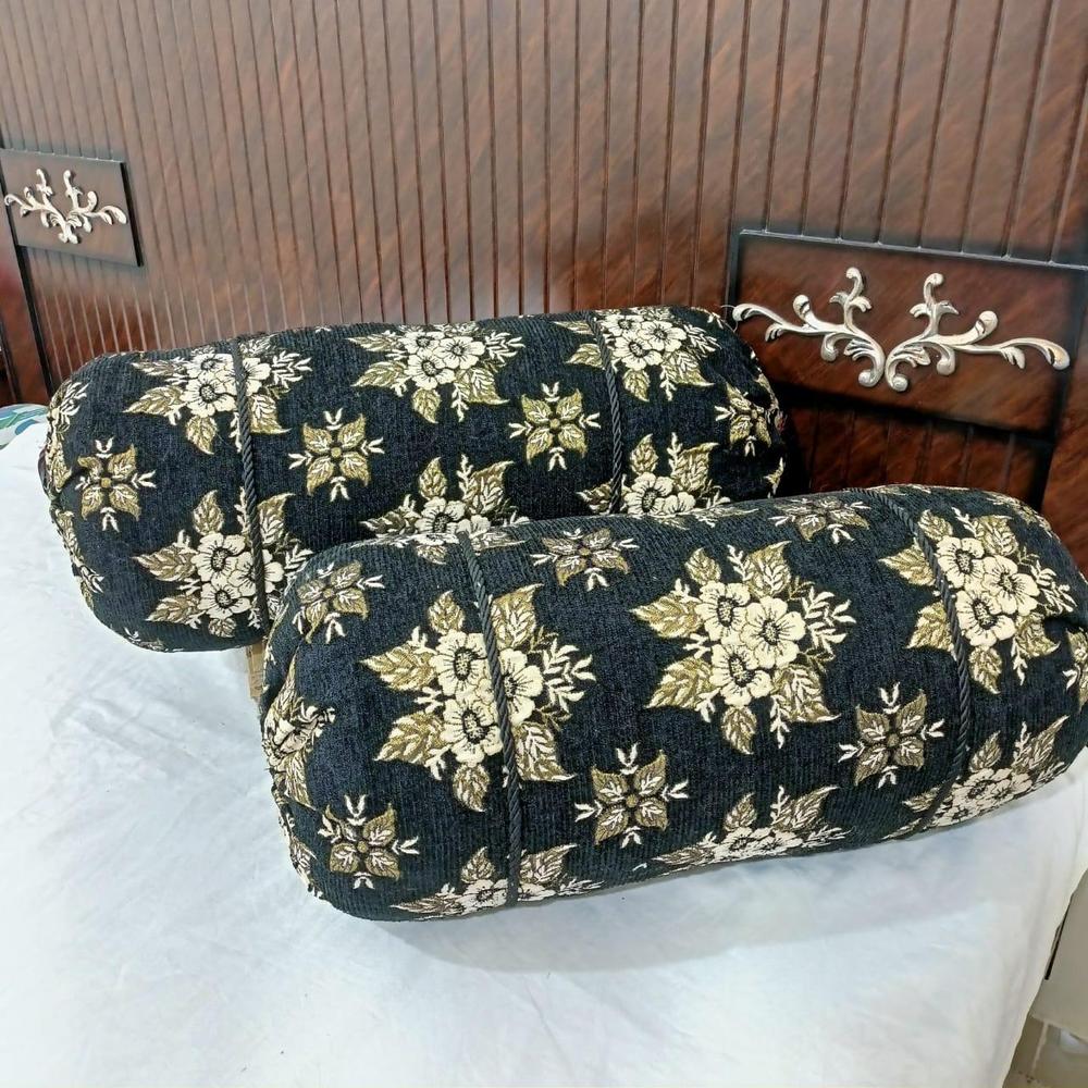 Pack Of 2 Velvet Jacquard Pillow Covers