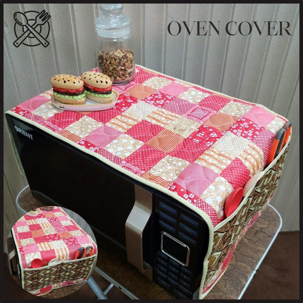 1 Pc Cotton Printed Quilt Microwave Oven Cover