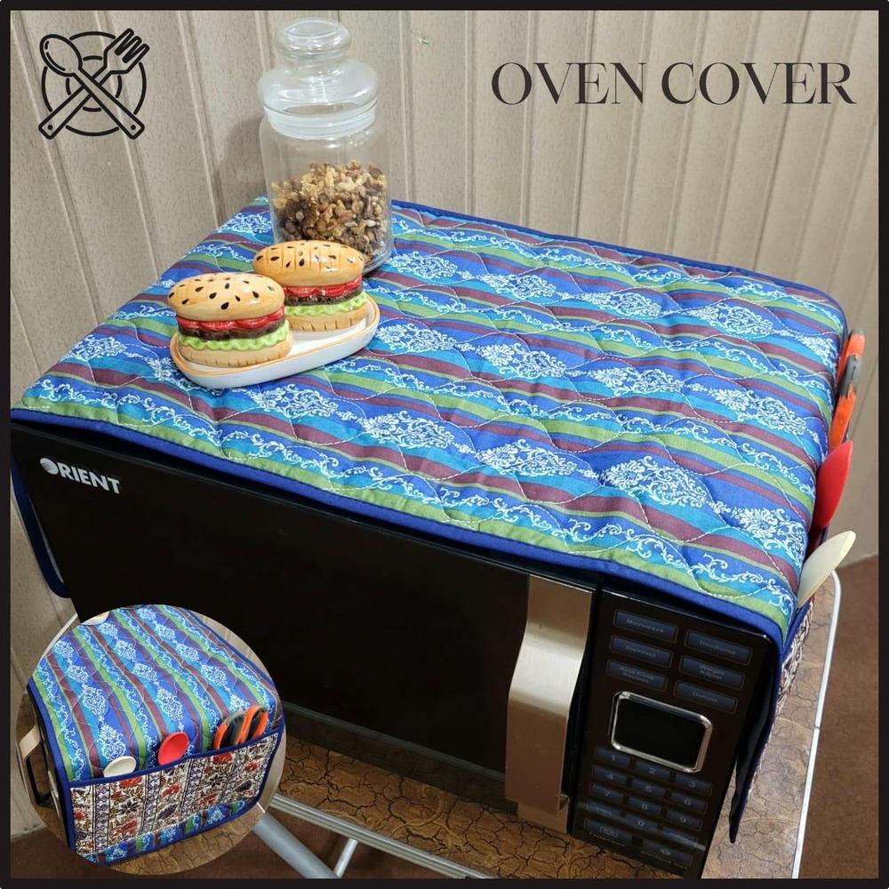 1 Pc Cotton Printed Quilt Microwave Oven Cover