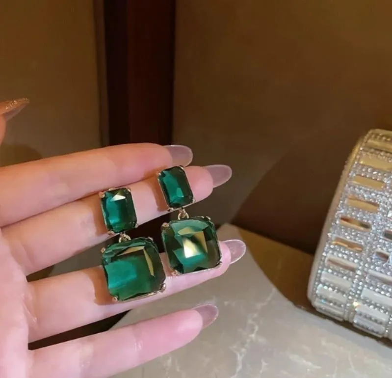 Gold Plated Crystal Earrings