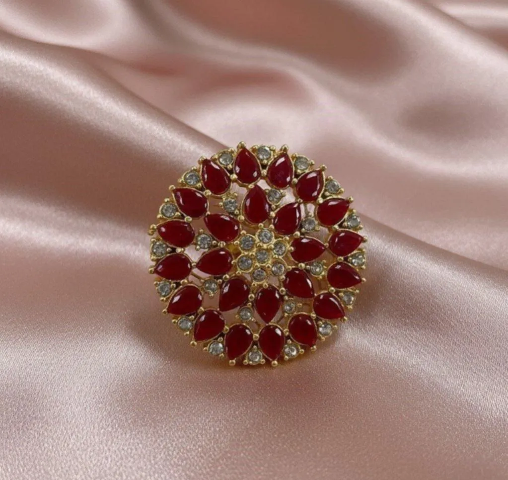 Gold Plated Adjustable Ring