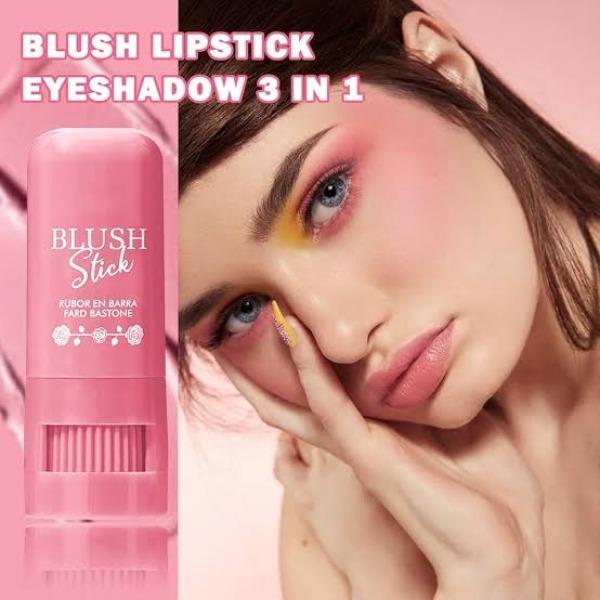 High Coverage Glowy Blush Stick - 1 Pcs Creamy Shade for Effortless Radiance