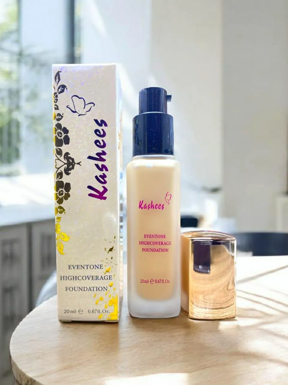 Kashees Slim Design High Coverage Foundation, 20 Ml, 1 Pc