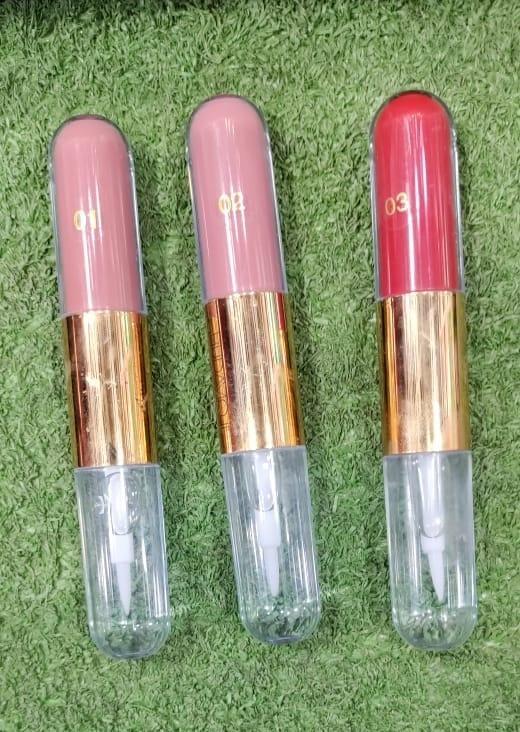 2 In 1 Hydrating Lip Gloss - Pack Of 3
