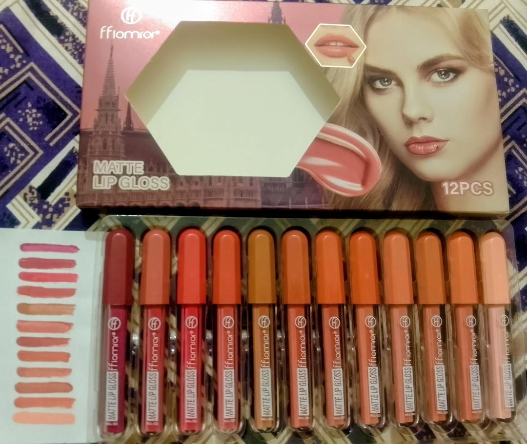 Flormar Nude Shade, High Pigmented Lip Gloss,Pack Of 12