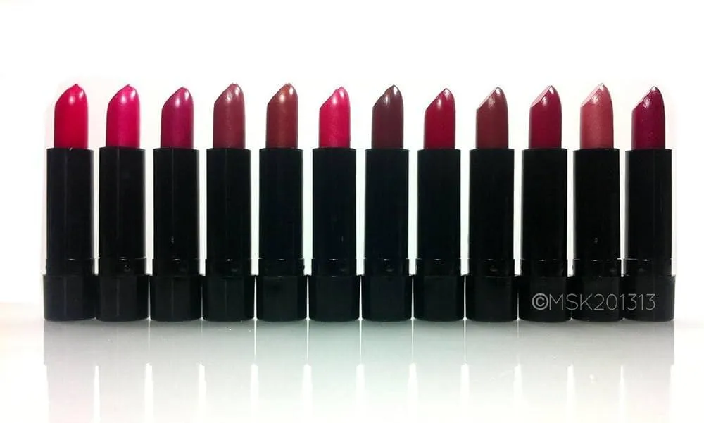 12 Pcs High Pigmented Lipsticks In Multicolors, For Daily Use 