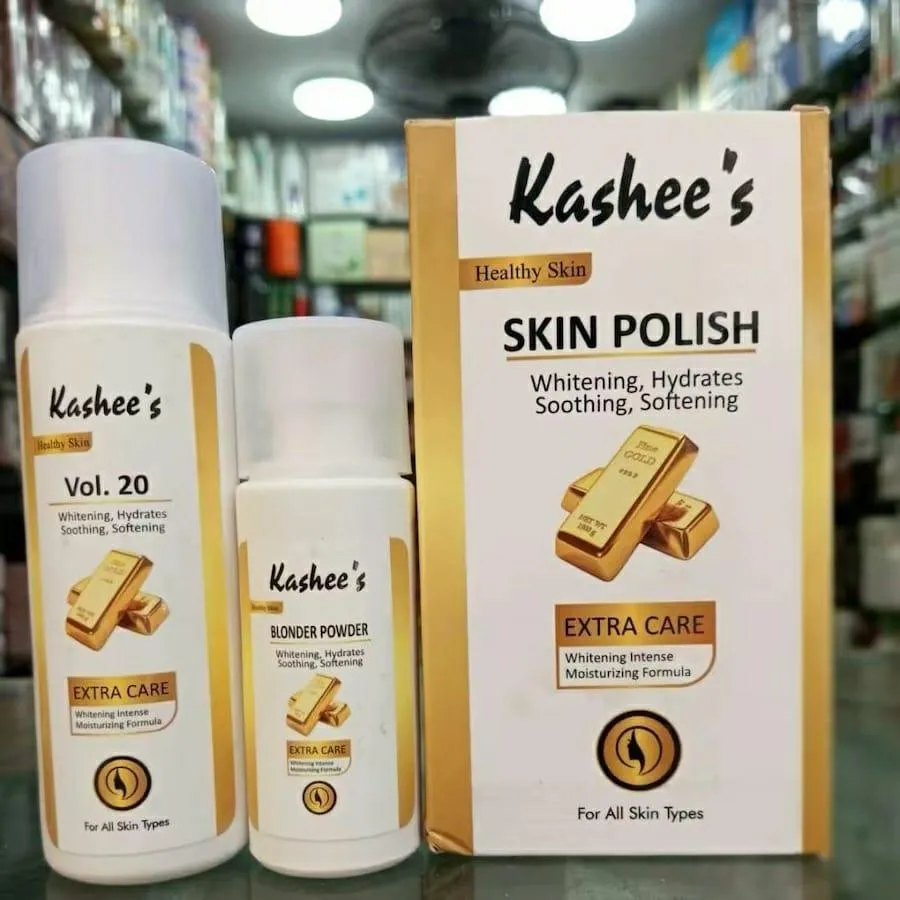 Kashees Gold Whitening And Brightening Skin Polisher, 1 Set