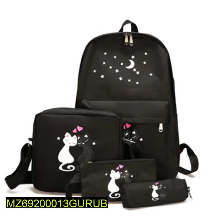4 Pcs Casual Backpack