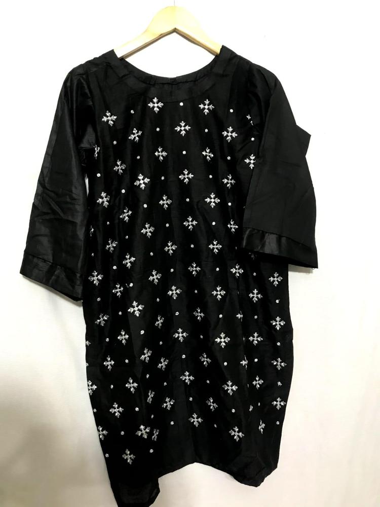 1 Pc Women's Stitched Lawn Embroidered Shirt