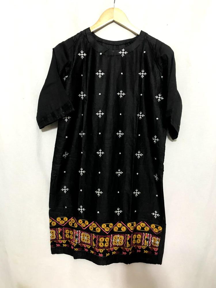 1 Pc Women's Stitched Lawn Embroidered Shirt