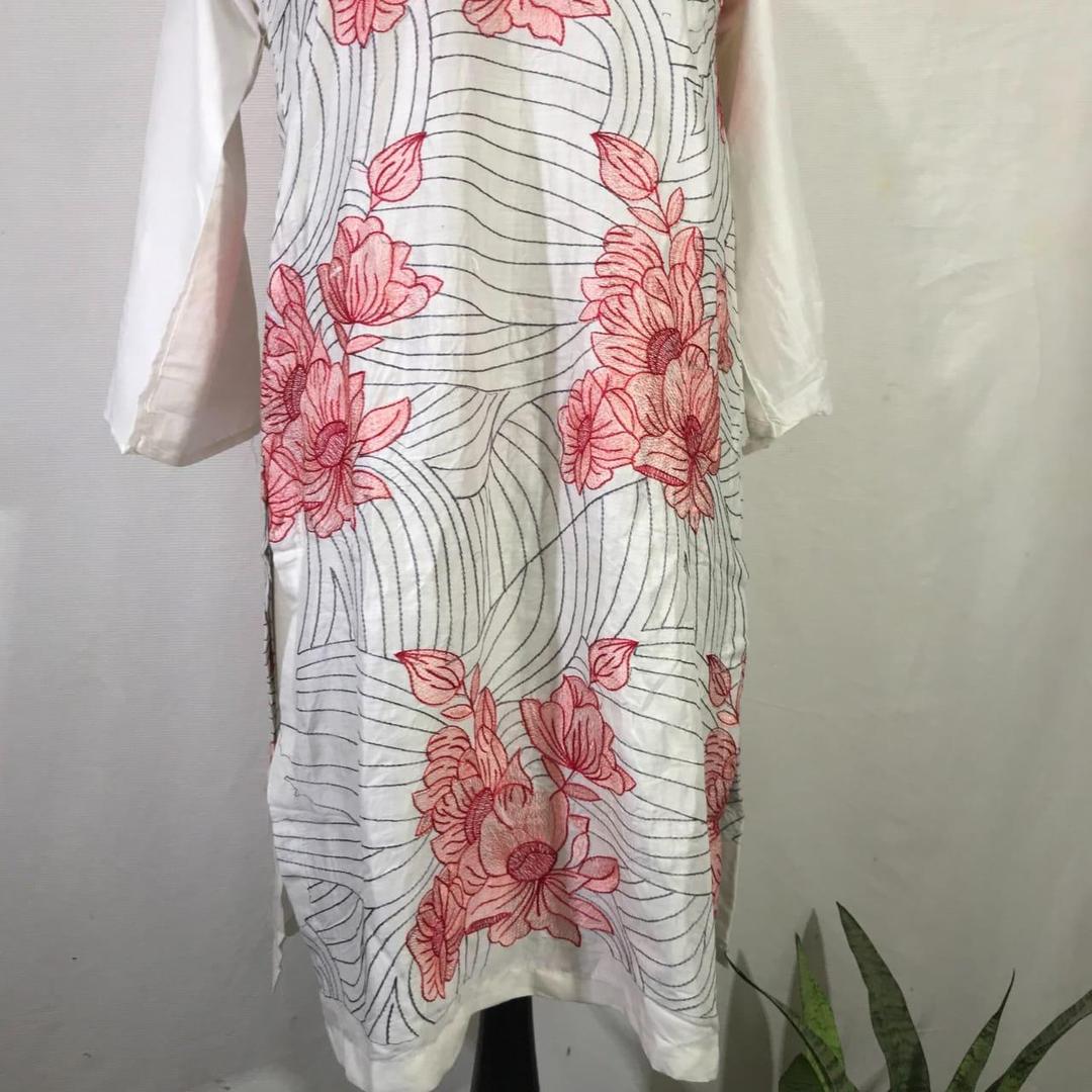 1 Pc Women's Stitched Embroidered Shirt