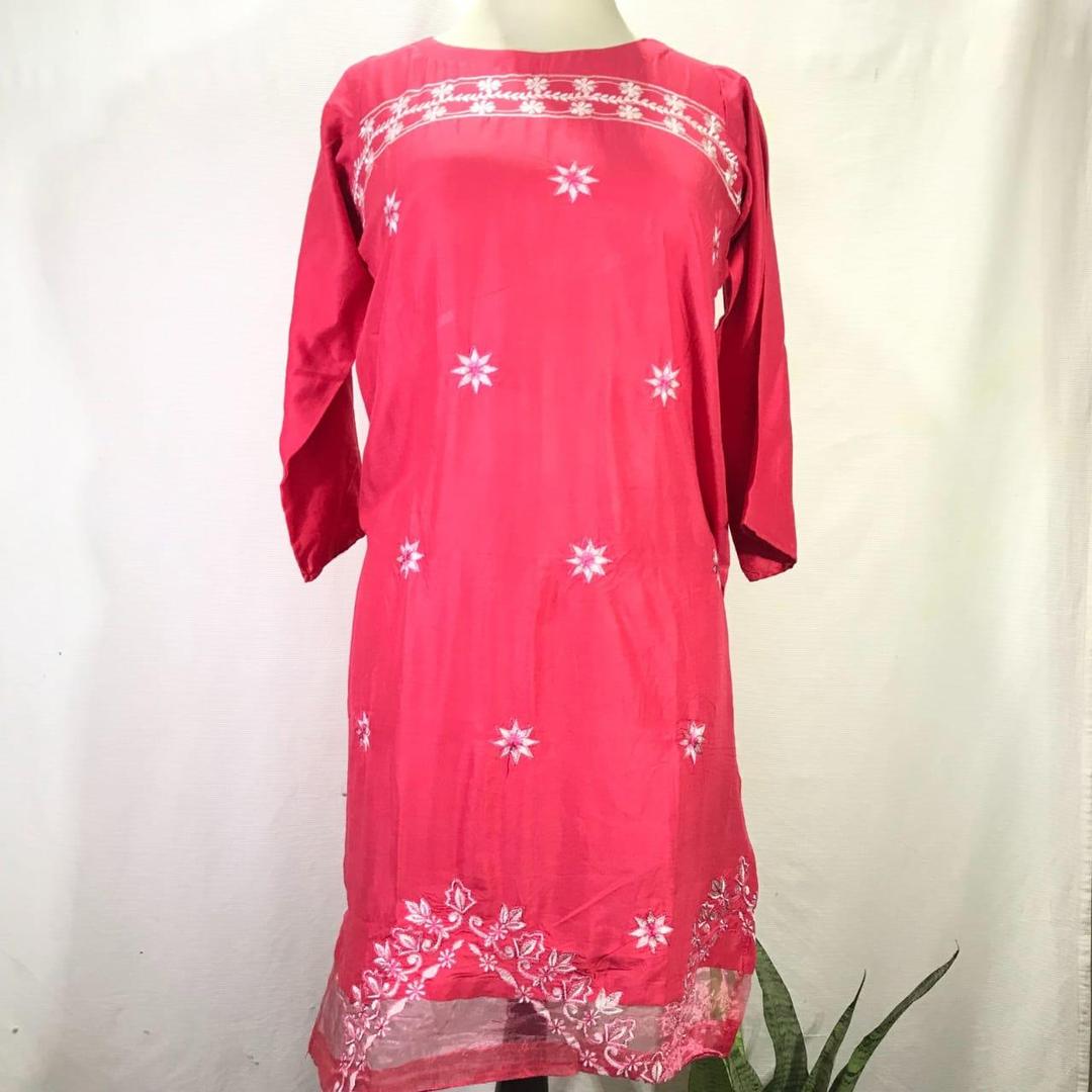 1 Pc Women's Stitched Embroidered Shirt