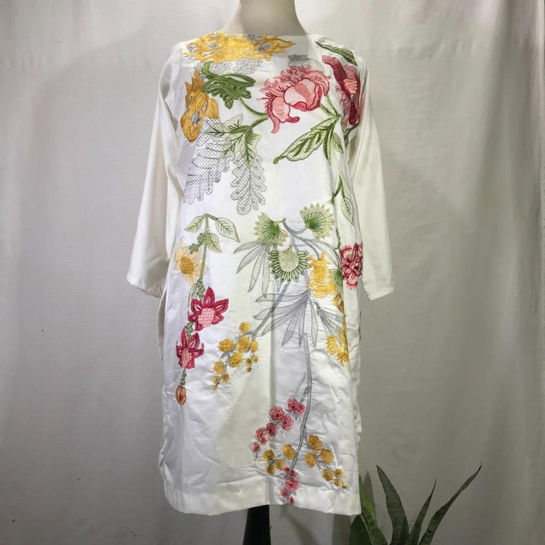 1 Pc Women's Stitched Embroidered Shirt