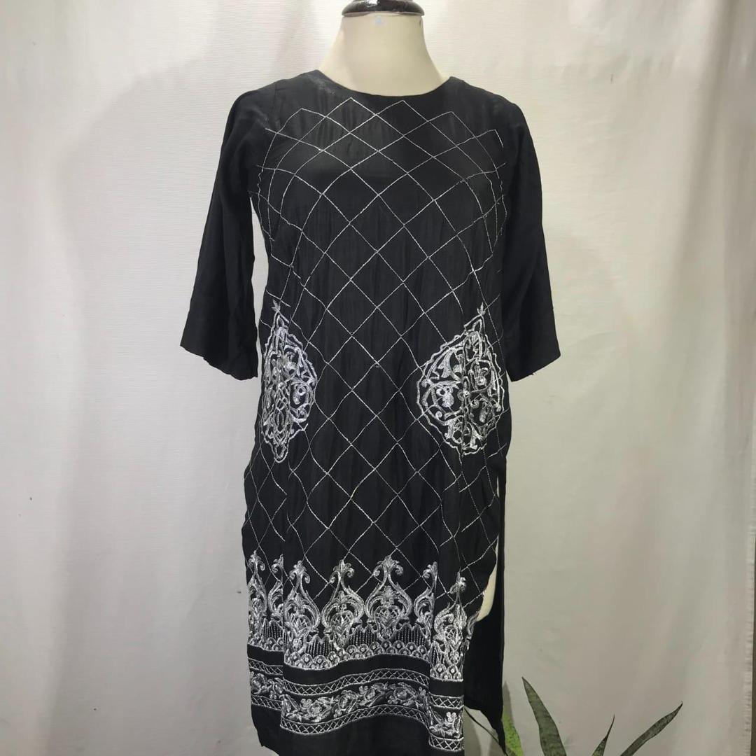 1 Pc Women's Stitched Embroidered Shirt