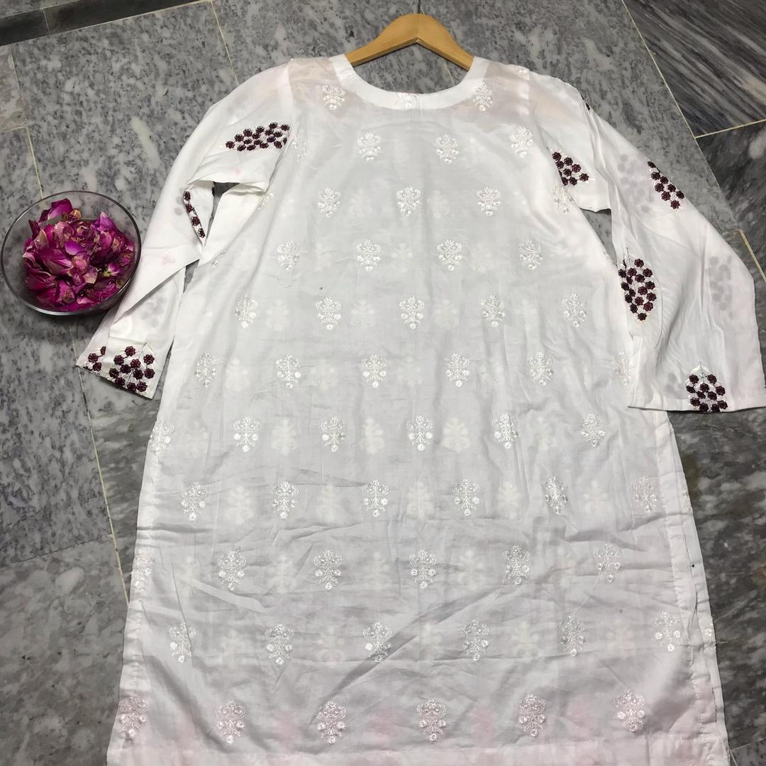 1 Pc Women's Stitched Embroidered Shirt